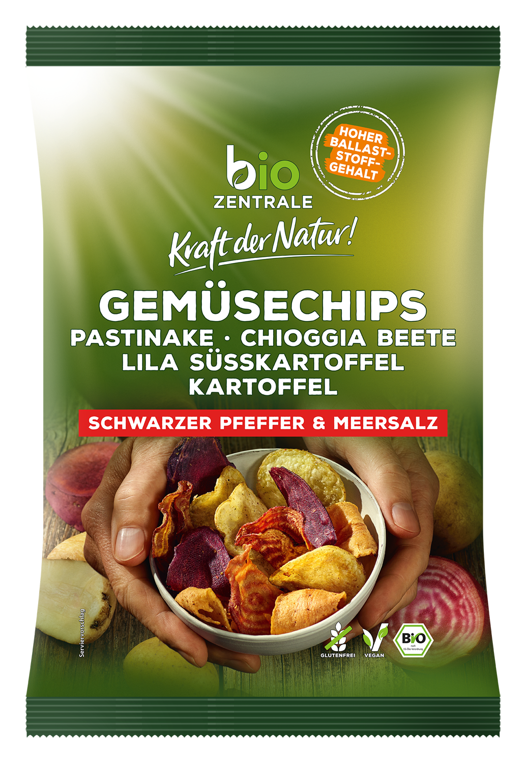Gemüsechips Schwarzer Pfeffer & Meersalz